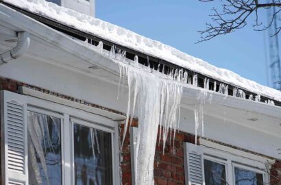 Ice dam removal and roof repair in Orleans County, NY